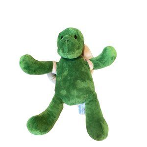 Build A Bear Plush Stuffed Animal Toy Turtle with Shell 17 in tall Green Tan